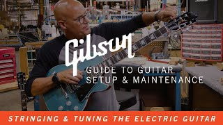 How To Change Guitar Strings amp Tune Your Electric Guitar [upl. by Oironoh]