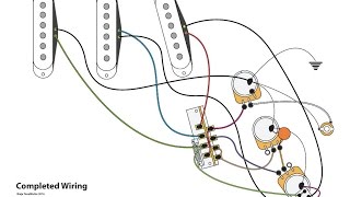 SeriesParallel Stratocaster Wiring Mod [upl. by Euginom]