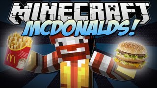 Minecraft  McDONALDS Eat McDonalds in Minecraft  Mod Showcase 162 [upl. by Ranilopa411]