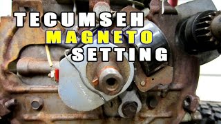 Tecumseh Ignition Magneto Setting amp Tips [upl. by Eire88]