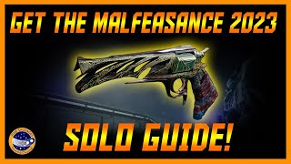 Destiny 2 How To Get The Malfeasance In 2023 SOLO Darkness In The Light Complete Guide [upl. by Scheld]