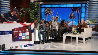 Ellen Surprises a Family with a 12 Days Giveaway [upl. by Irrep]