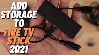 How To Add Storage to Amazon Fire TV Stick 2021 Tutorial  Mchanga [upl. by Alfonse]