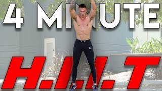 4 Minute HIIT Workout to Lose Weight  V SHRED [upl. by Hartzell]