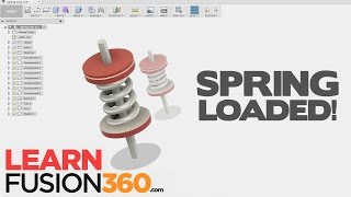 Model a WORKING Spring in Fusion 360 ADVANCED TIP [upl. by Goldarina]