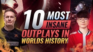 10 Most INSANE OUTPLAYS In Worlds History  League of Legends Esports [upl. by Freedman]