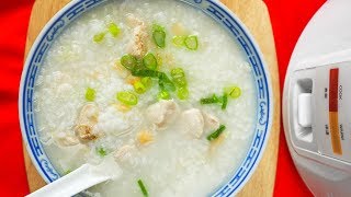 Easy Chicken Congee in Rice Cooker [upl. by Odom]