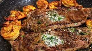 How to Cook Garlic Butter Steak Easy Steak Recipe [upl. by Maclay781]