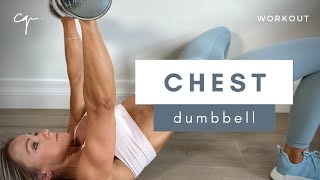 10 Minute Dumbbell Chest Workout at Home [upl. by Hendel]