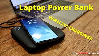 WIRELESS CHARGING Laptop Power Bank  24000mAh [upl. by Atirhs]