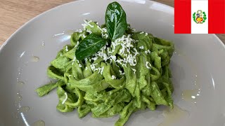 TALLARINES VERDES  RECETA PERUANA  FÁCIL Y SÚPER DELICIOSO [upl. by Nena]