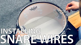 Installing Snare Wires [upl. by Ennovyahs]