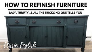 How to Refinish Furniture  Painting Furniture  Restoring Furniture [upl. by Campagna]