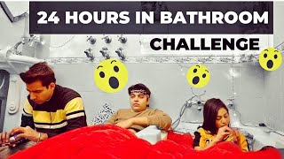 LIVING IN BATHROOM FOR 24 HOURS  Rimorav Vlogs [upl. by Gebhardt]