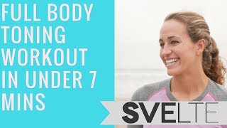 Full Body Workout  Full Body Toning Workout At Home In Under 7 minutes [upl. by Sirromed]