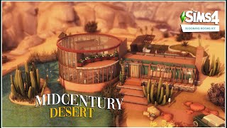 MID CENTURY DESERT  CC INTERIOR  THE SIMS 4 BLOOMING KIT [upl. by Nybbor233]