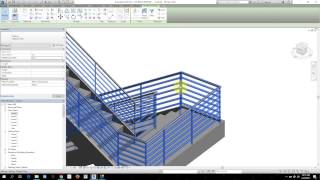 Agregar baranda a una escalera en Revit Place On Host [upl. by Veejar85]