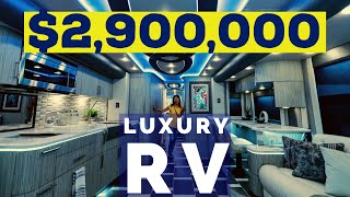 29 MILLION LUXURY RV  Foretravel Prevost Conversion Motorhome [upl. by Pampuch]