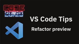 VS Code tips — Refactor preview [upl. by Aleafar542]