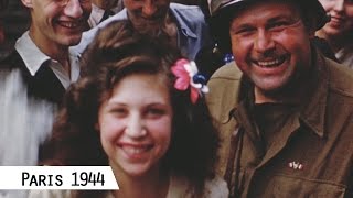 Paris  Liberation in August 1944 in color and HD [upl. by Anai]