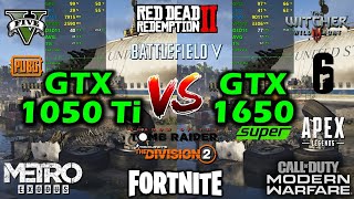 GTX 1050 Ti vs GTX 1650 Super  12 Games Tested  Side by Side  Benchmarks [upl. by Korb]