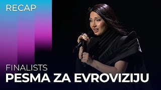 Pesma za Evroviziju 2024 Serbia  Finalists  RECAP [upl. by Nilla472]