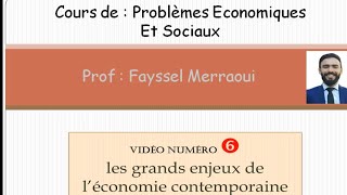 Vidéo 6  Problèmes économiques et sociaux  Les grands enjeux de léconomie contemporaine [upl. by Nnylesor599]