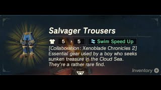 Salvager Trousers Boots  Armor Location  Zelda BOTW [upl. by Ainehs]