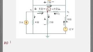 Nodal Analysis part 2 Writing nodal equations for 3 nodes [upl. by Ataner]