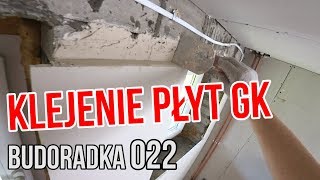 Przyklejanie płyt gipsowych na ściany suche tynki [upl. by Emmalynn]