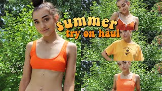 SUMMER TRY ON CLOTHING HAUL Zaful Forever 21 American Eagle [upl. by Enellij]