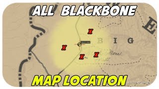 ALL BLACK BONE Treasure Map Location Red Dead Redemption 2 [upl. by Nima778]