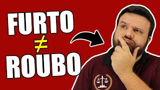 QUAL A DIFERENÇA ENTRE FURTO E ROUBO  O DIREITO E EU [upl. by Ikkiv]