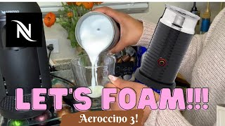 How To Foam Milk With Aeroccino 3 Make Coffee With Foam Tips amp Tricks  Easy Foamed Latte Recipe [upl. by Llehsar]