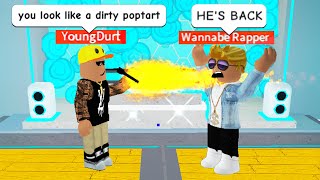 RAP BATTLING as a ROBLOX RAP GOD [upl. by Rovert]