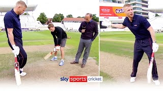 Jos Buttler vs Freddie Flintoff  Long range batting challenge 🚀 [upl. by Cohla]