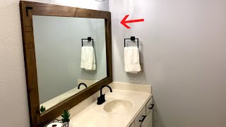 How To Easily Make A Custom Mirror Frame [upl. by Dent277]