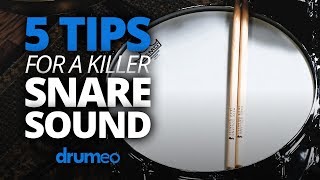 5 Tips For A Killer Snare Sound [upl. by Seuguh]