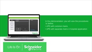 How to use UPS in EcoStruxure Power Design  Ecodial [upl. by Elakram]