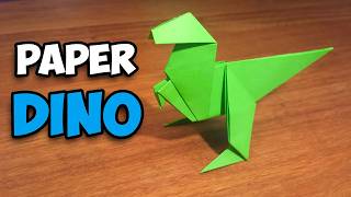 How To Make an Easy Origami Dinosaur [upl. by Einnig132]