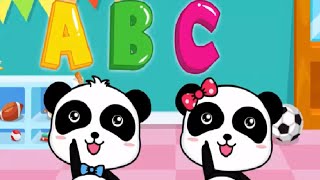 Baby Panda ABC SONG  Play And Learn The Alphabet  Babybus Kids Games [upl. by Orest]