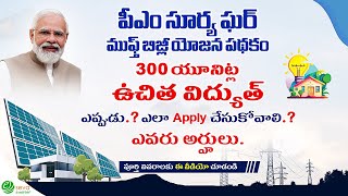 PM Surya Ghar Yojana in Telugu [upl. by Adnicaj]