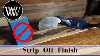 How to Strip Wood Finish the Easy Way  NO SAND PAPER NEEDED [upl. by Nerwal502]