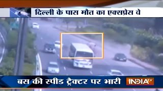 Most Dangerous Road Accidents at NoidaGreater Noida Expressway  India TV [upl. by Cloutman240]