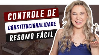 CONTROLE de CONSTITUCIONALIDADE resumo fácil de entender  Cíntia Brunelli [upl. by Ititrefen]