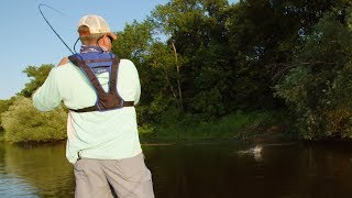 How to Fish Shallow Rivers for Smallmouth Bass  Go Angling E16 [upl. by Haliled]