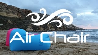 Meet the Air Chair  Easy Fast fill wind inflated beach lounge chair [upl. by Nanji]