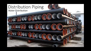 Water Distribution  Pipe material [upl. by Ytirahs]