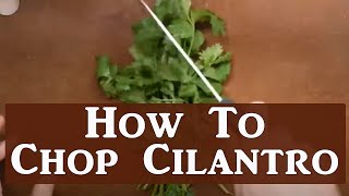 Heres The Easiest Way To Chop Cilantro [upl. by Keslie]