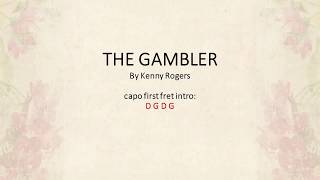 The Gambler by Kenny Rogers  Easy chords and lyrics [upl. by Ijat]